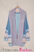 Aztec Print Open Front Knitted Cardigan